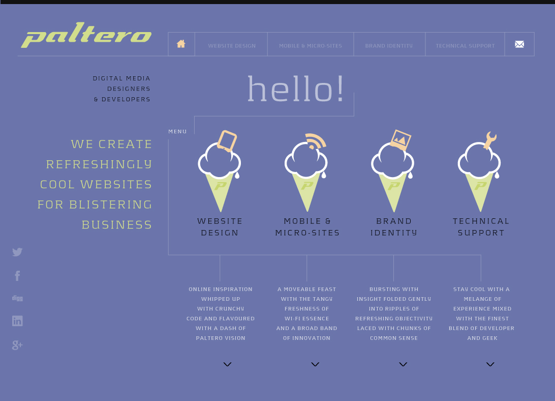Corporate brand website design